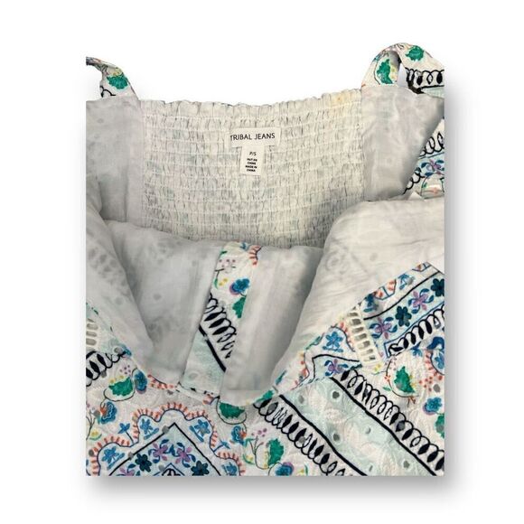 Tribal Jeans Lined Tier Dress Size Small - Picture 8 of 11